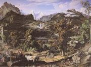 Joseph Anton Koch Seiss Landscape (Berner Oberland) (mk09) oil painting reproduction